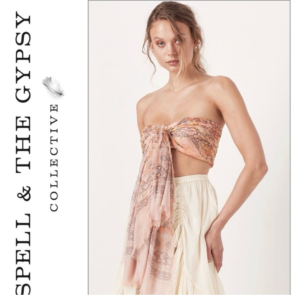 🌸 SPELL  AMETHYST TRAVEL SCARF (BLUSH) 🌸